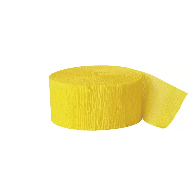 Kreppband Uni 25m Gelb