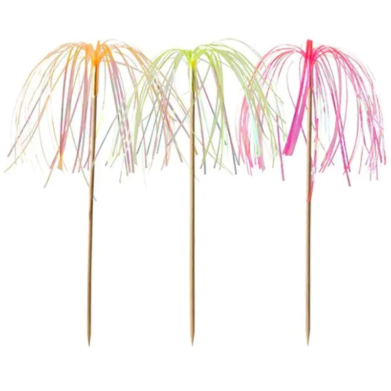 Partypicker "Feuerwerk" Neon | 15,5cm/100Stk.