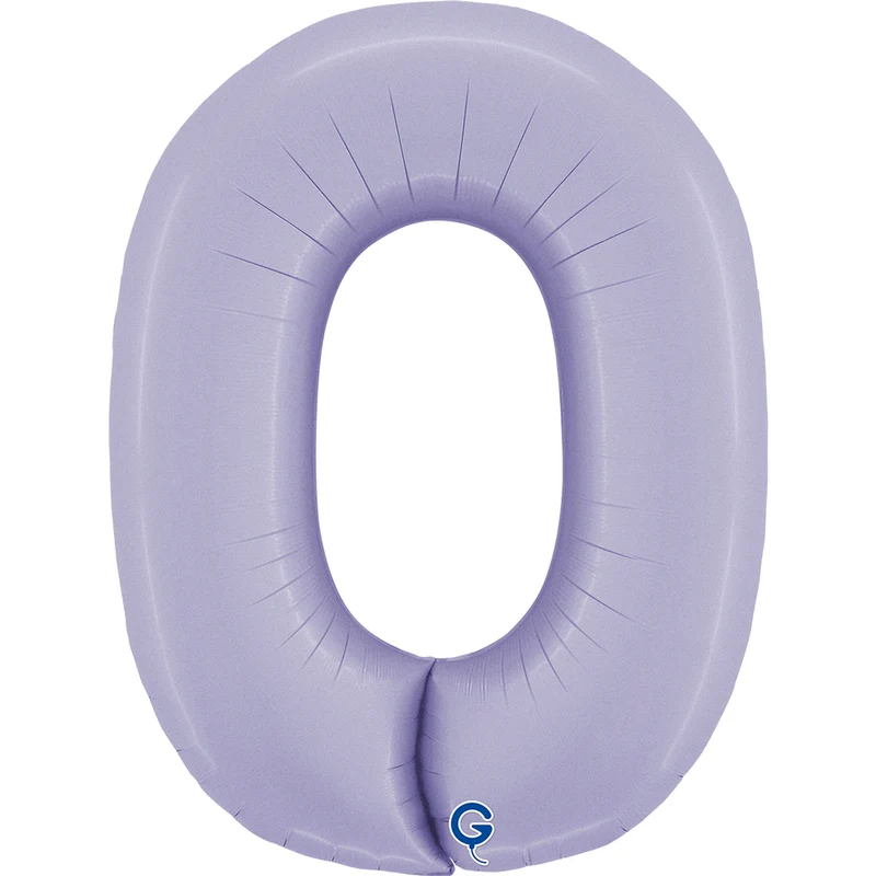 Riesenzahl Folienballon 40"/102cm | Satin Lilac