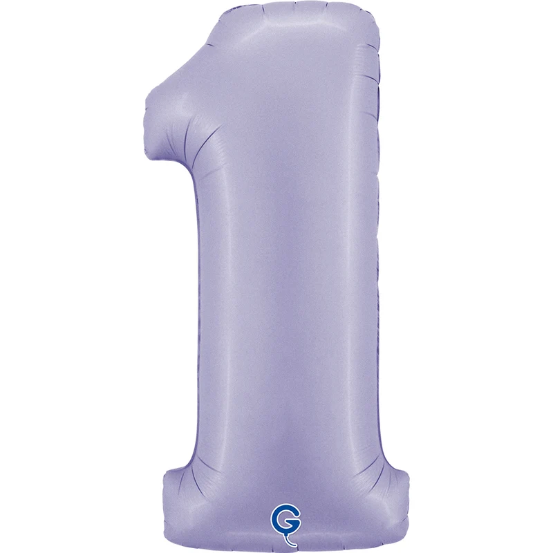 Riesenzahl Folienballon 40"/102cm | Satin Lilac