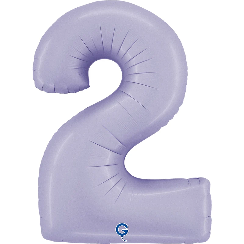 Riesenzahl Folienballon 40"/102cm | Satin Lilac