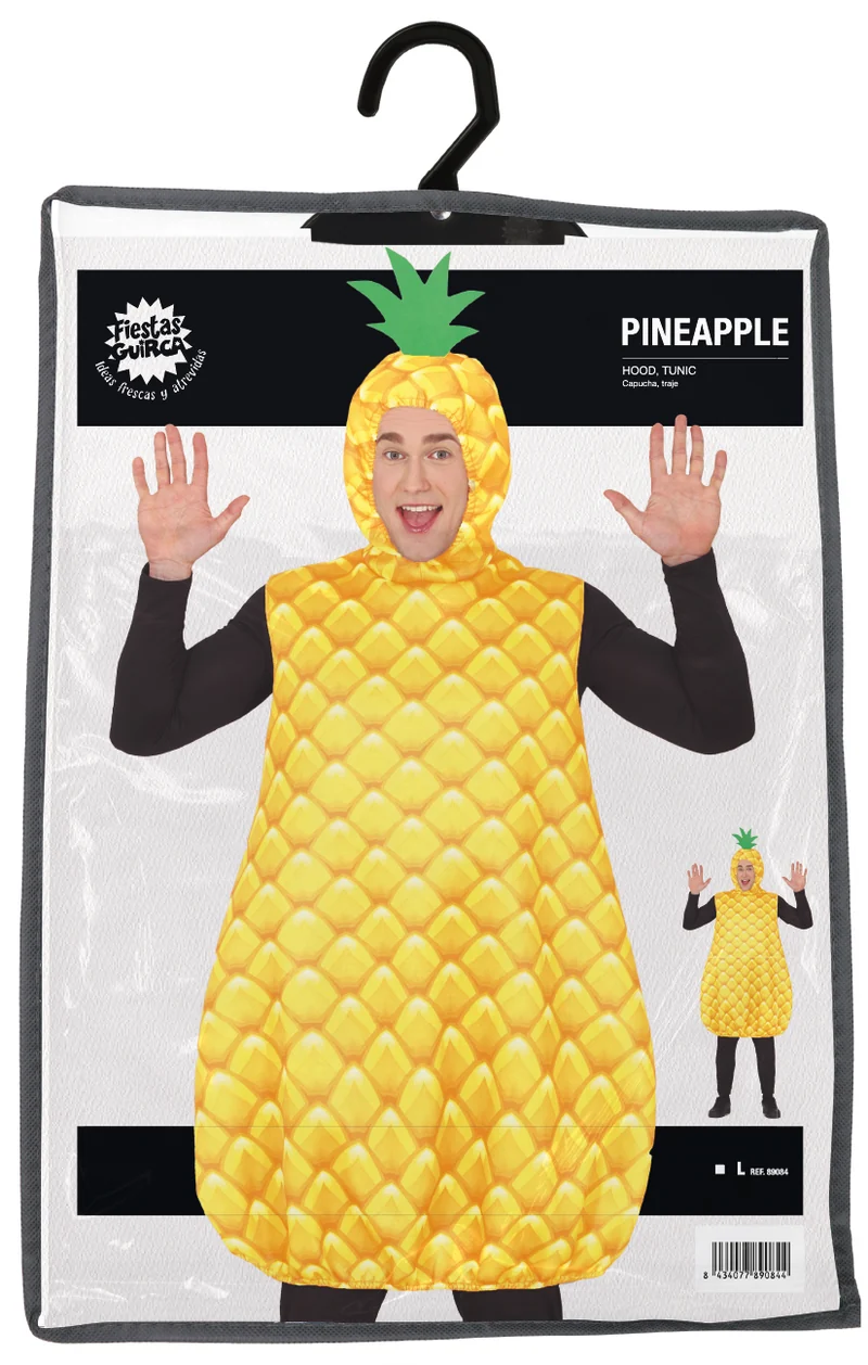 Spaßkostüm "Ananas" für Erwachsene | Einheitsgröße 52-54 (L)