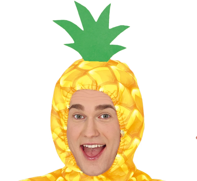 Spaßkostüm "Ananas" für Erwachsene | Einheitsgröße 52-54 (L)