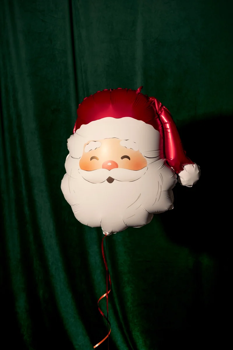 Folienballon Weihnachtsmann Kopf | 42 x 43,5 cm