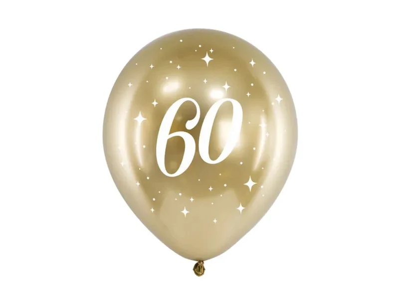 Luftballon Ø30cm "Happy Birthday" Gold | 6 Stk. #60