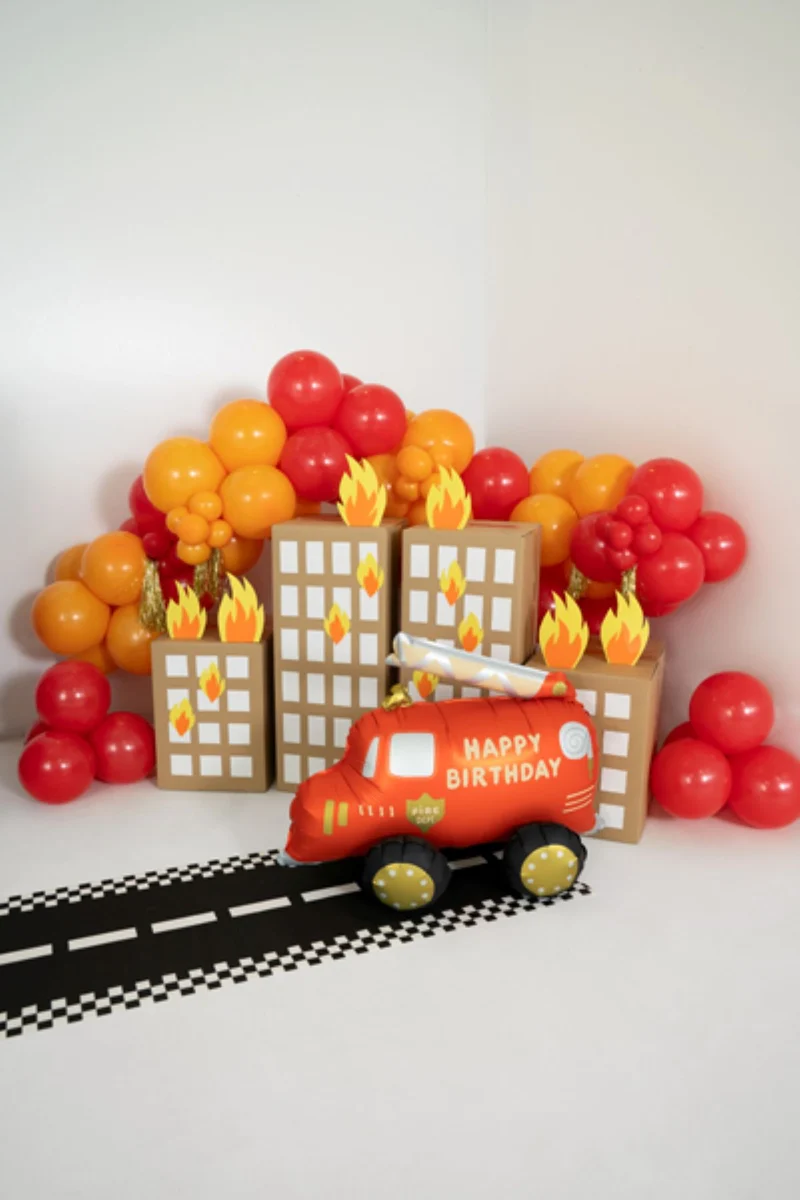 Folienballon Feuerwehr "HAPPY BIRTHDAY" | 67 x 53 cm