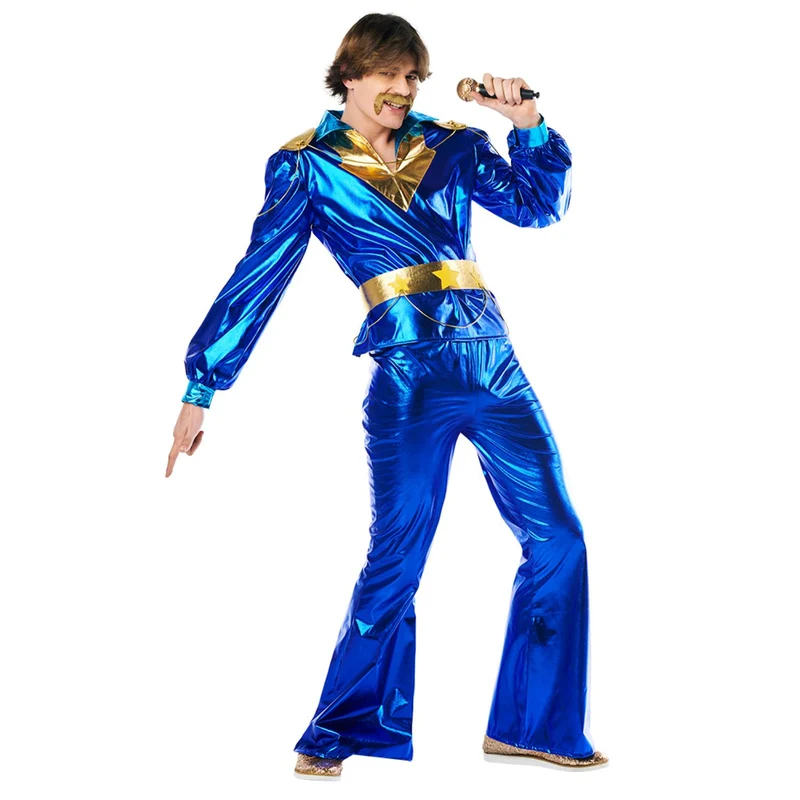Kostüm Dancing King für Herren | Hose, Hemd und Gürtel