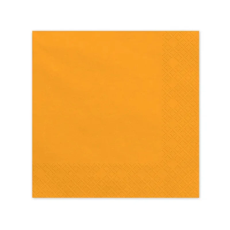 Servietten Uni 20Stk./33x33cm | Orange