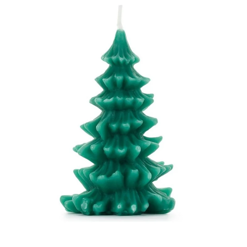 Kerze Weihnachtsbaum | Grün 10 cm