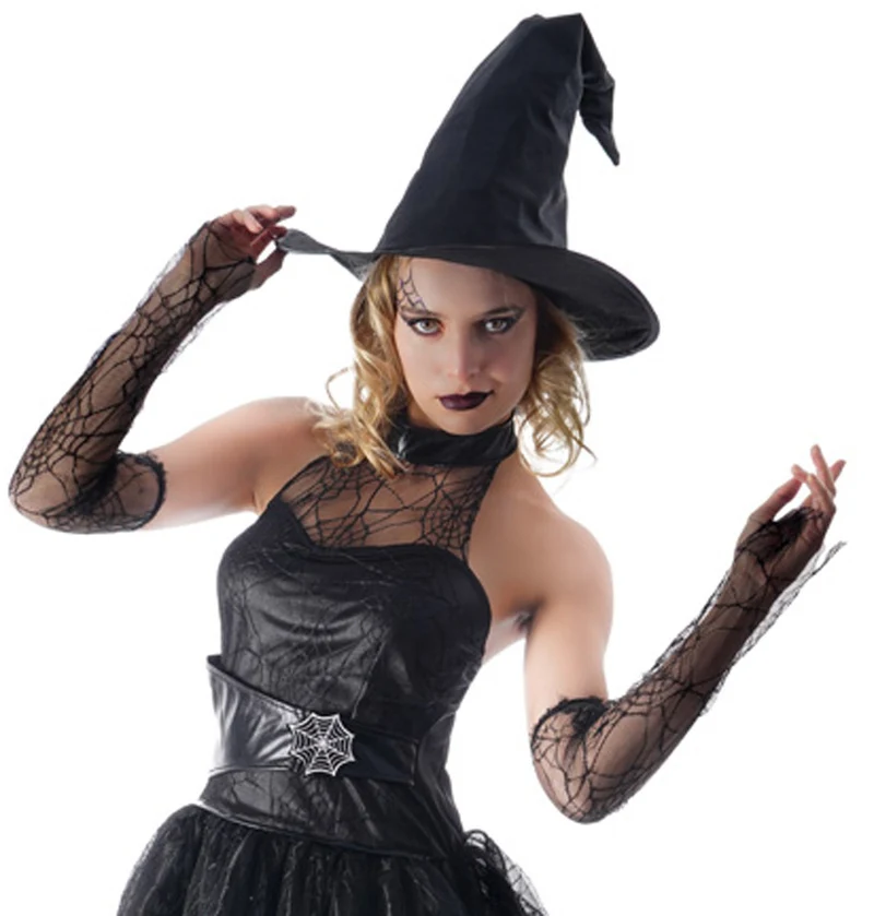 Spider Hexen Kostüm Deluxe Cornelia für Damen - Schwarz
