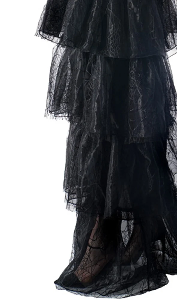 Spider Hexen Kostüm Deluxe Cornelia für Damen - Schwarz