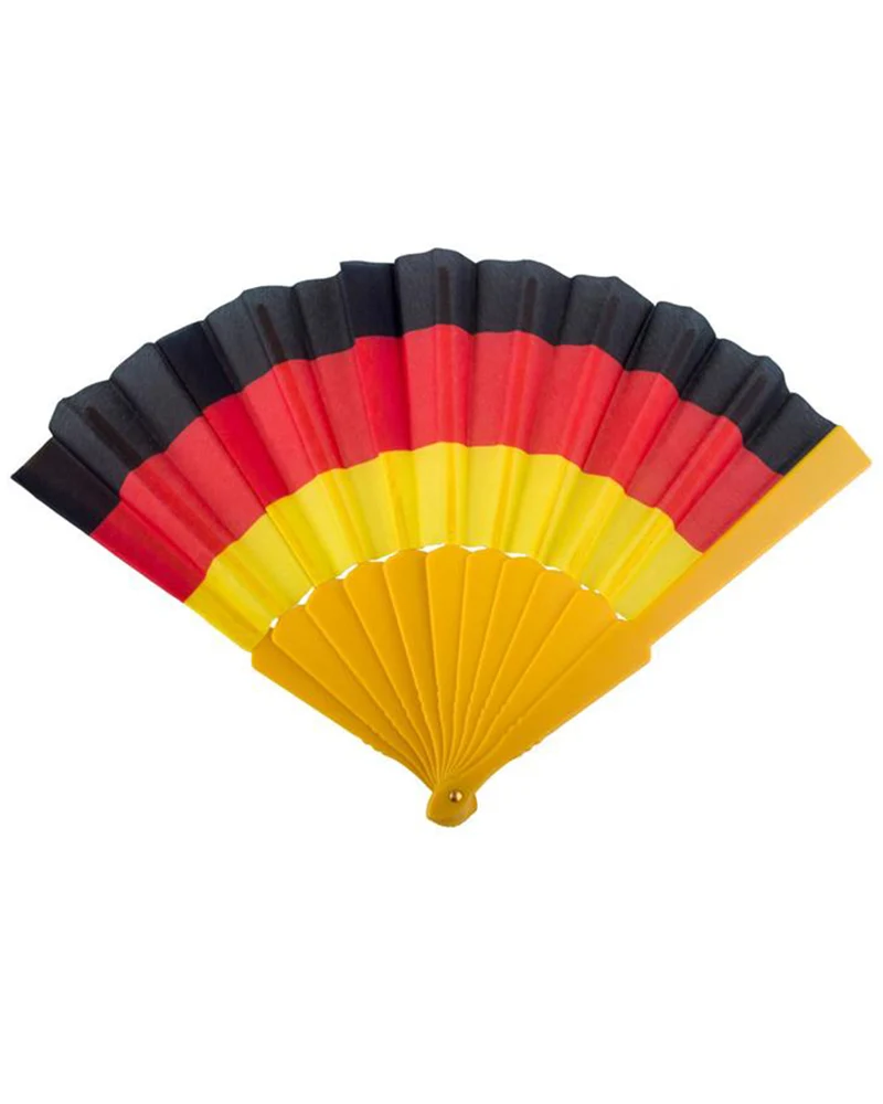 Deutschland Fan Artikel "Fächer" 62611 | Schwarz Rot Gelb - 41x2x25 cm