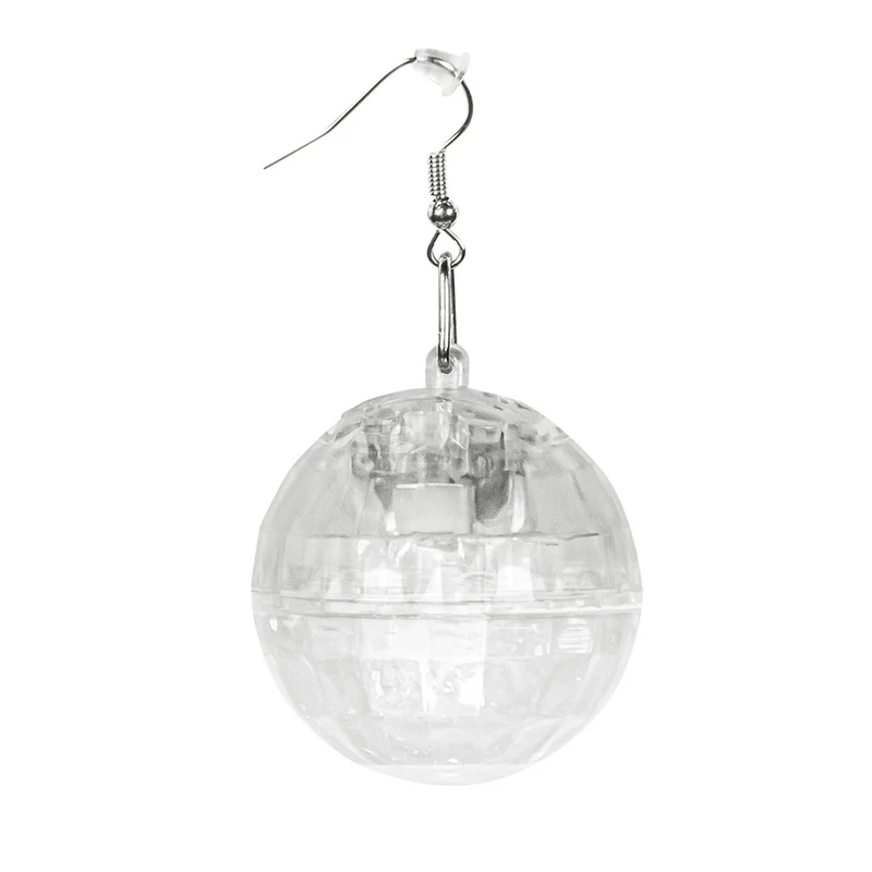 Ohrringe "Discokugel" mit LED-Beleuchtung | Silber