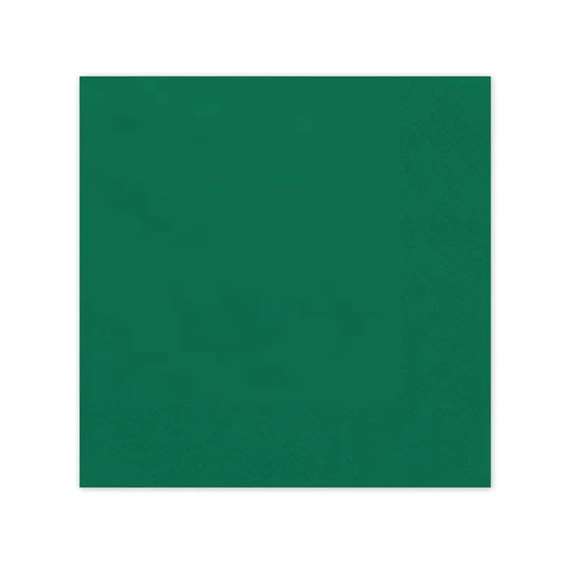 Servietten Uni 20Stk./33x33cm | Grün