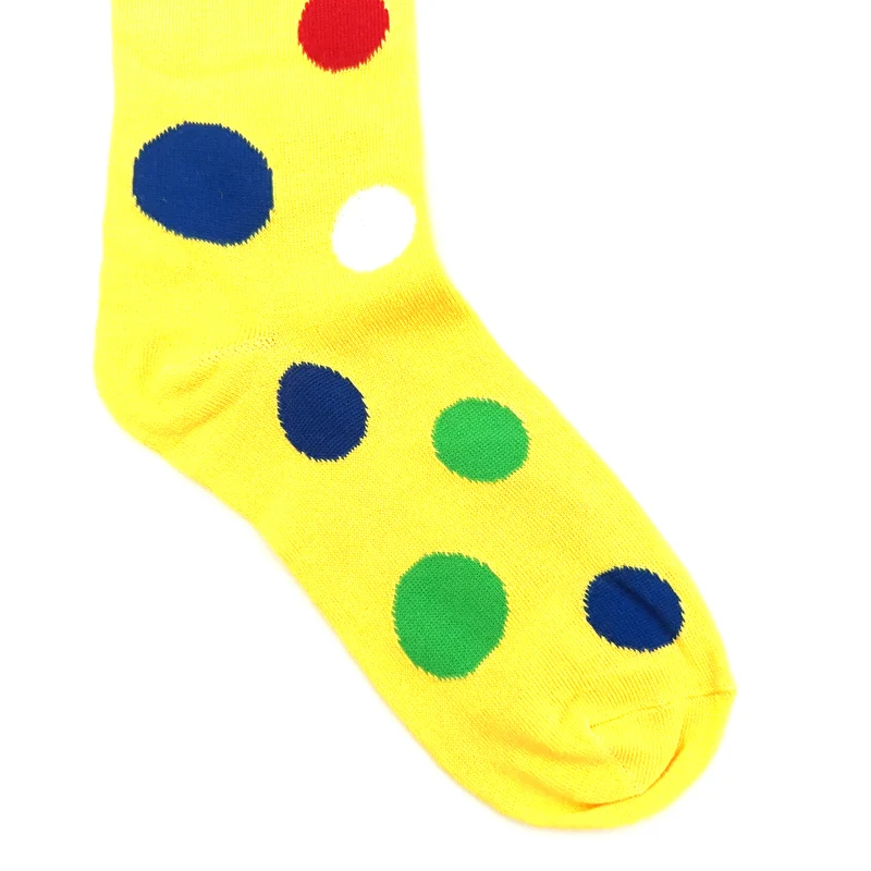 Overknees Clown Kniestrümpfe "Polka Dot" - 414030 | Gelb Bunt