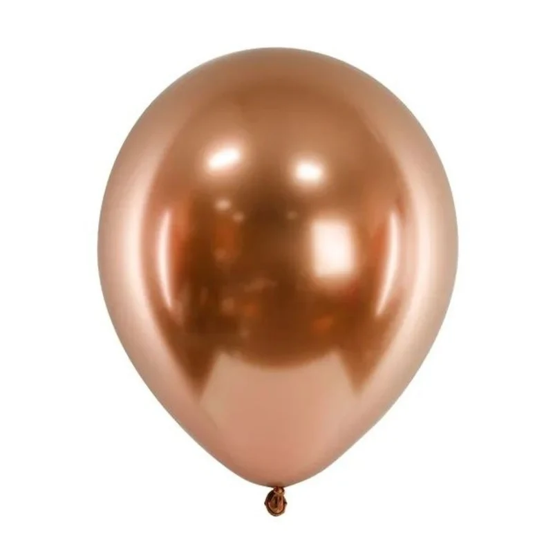 50 Stk. Luftballon Ø30cm "Uni Glossy" | Kupfer
