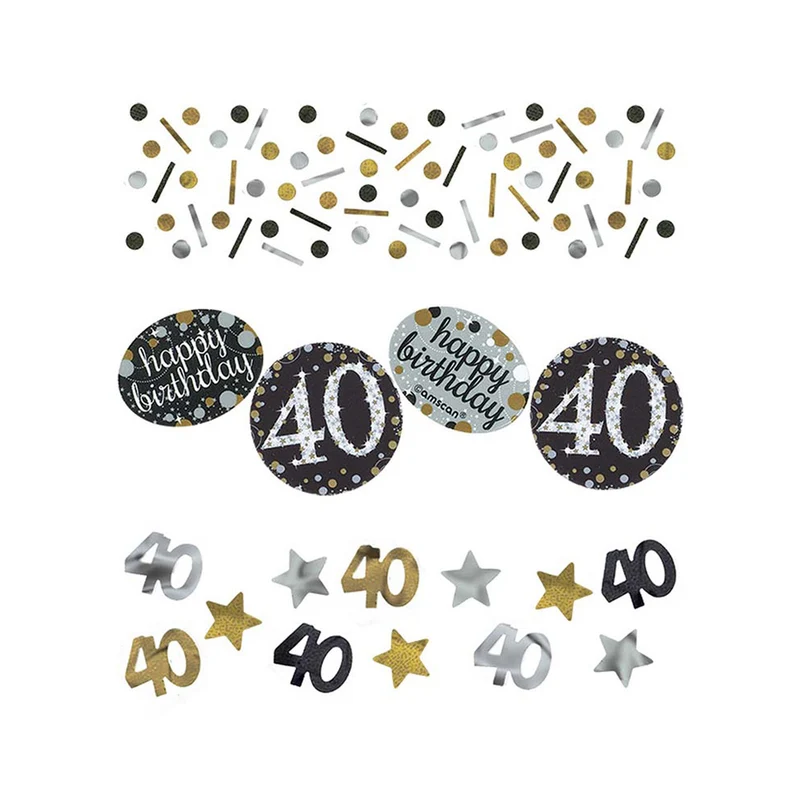 Konfetti Metall 34g Sparkling Gold #40