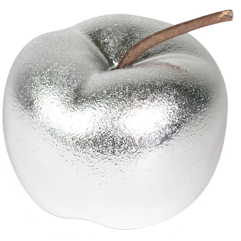 Riffelmacher Deko Apfel 70060 Silber | 8 cm