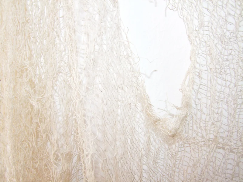 Dekostoff Lumpenstoff 180 x 75 cm - Halloween Dekoration | Creme