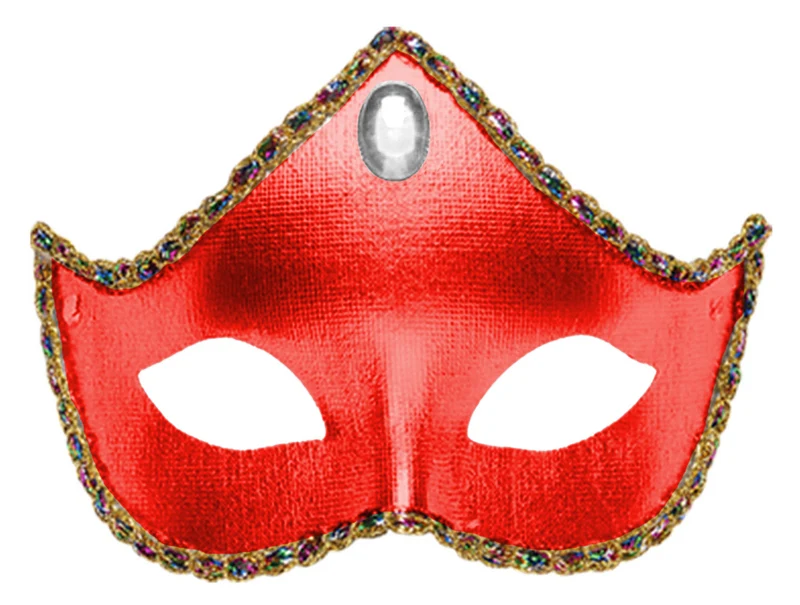 Domino Augenmaske Rot