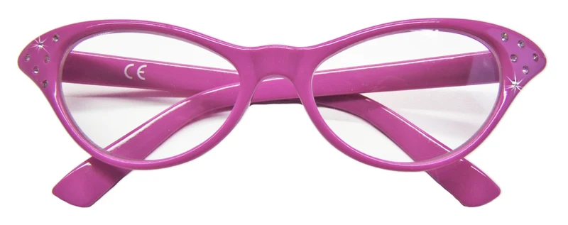 Fifties Cat Eye Brille "Diamond" | Damen Partybrille 50er Jahre Kostüm