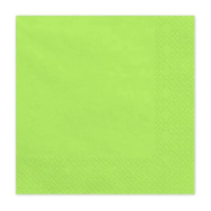 Servietten Uni 20Stk./33x33cm | Hellgrün