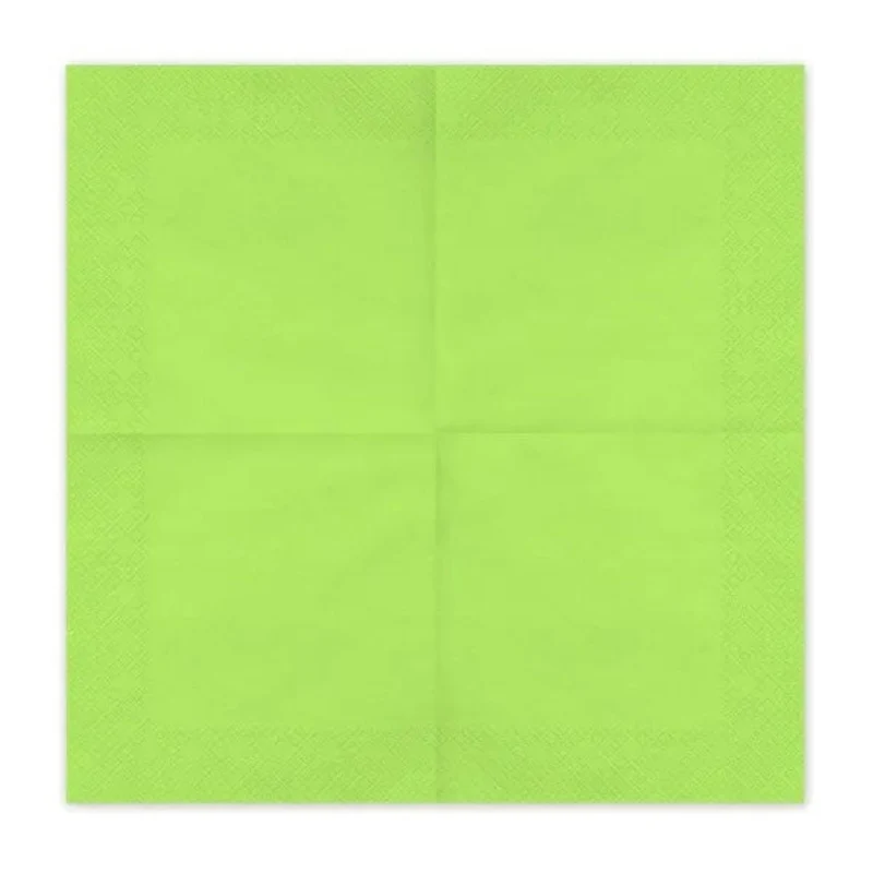 Servietten Uni 20Stk./33x33cm | Hellgrün