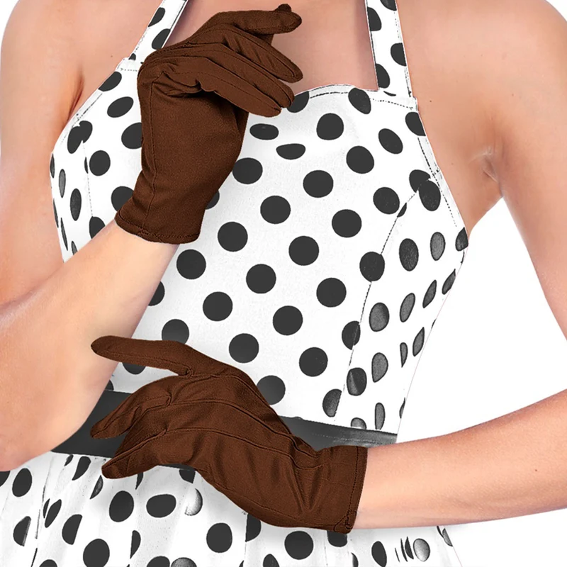 Kurze Handschuhe "L.A." zum Kostüm 31 cm | Braun