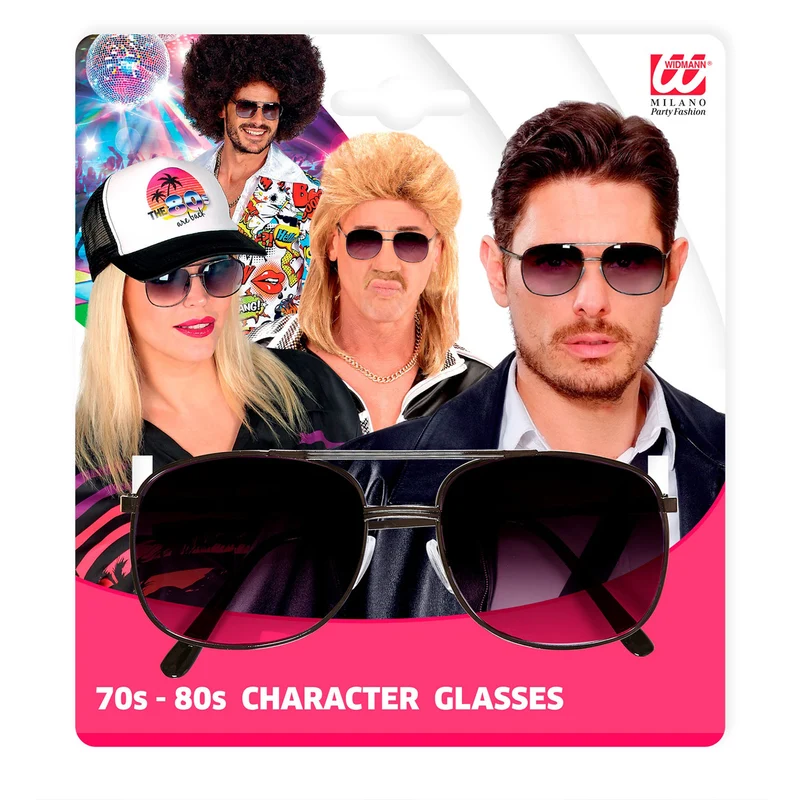 80er Jahre Brille mit Verlaufsgläsern zum Kostüm