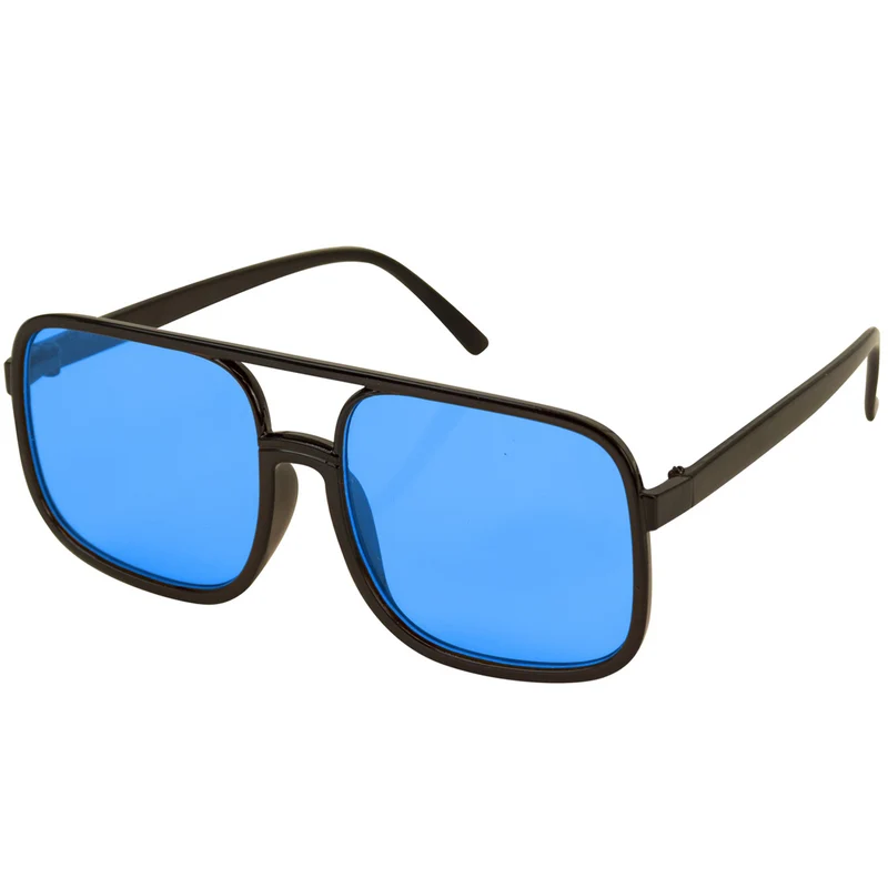 90er Jahre Brille "Hip Hop" | Hellblau