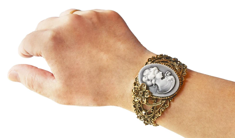 Kamee Armspange zum Barock Kostüm | Damen Schmuck