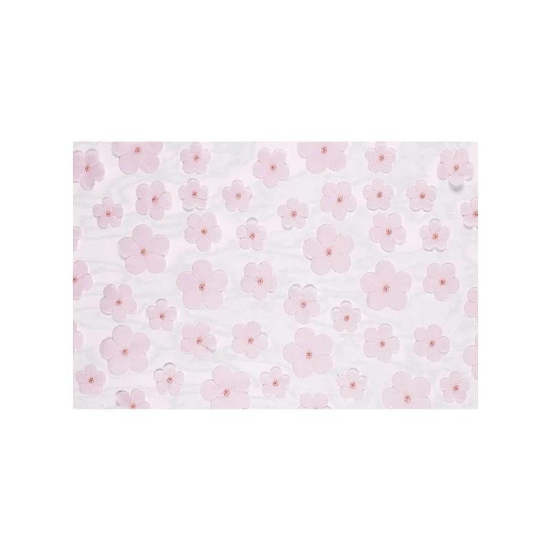 Tischläufer "Blumen" 26 cm x 500 cm | Hellrosa