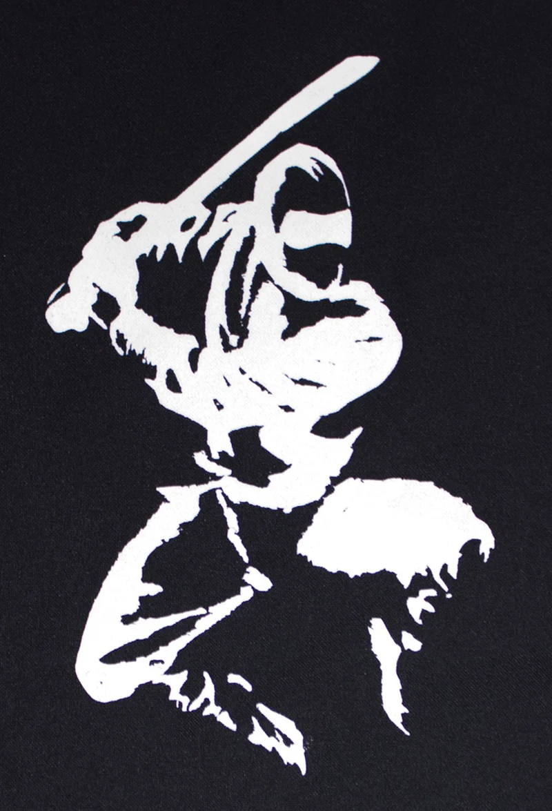 Ninja Kostüm Kinder 4-tlg.  Samurai Verkleidung Schwarz