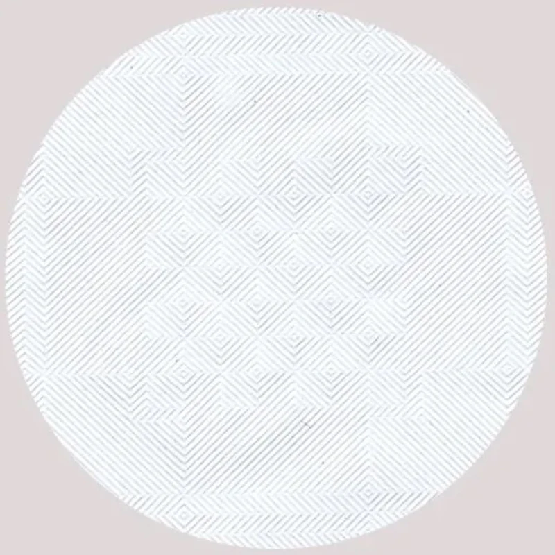Tischdecke Papier mit Damastprägung 50x1m | Weiß