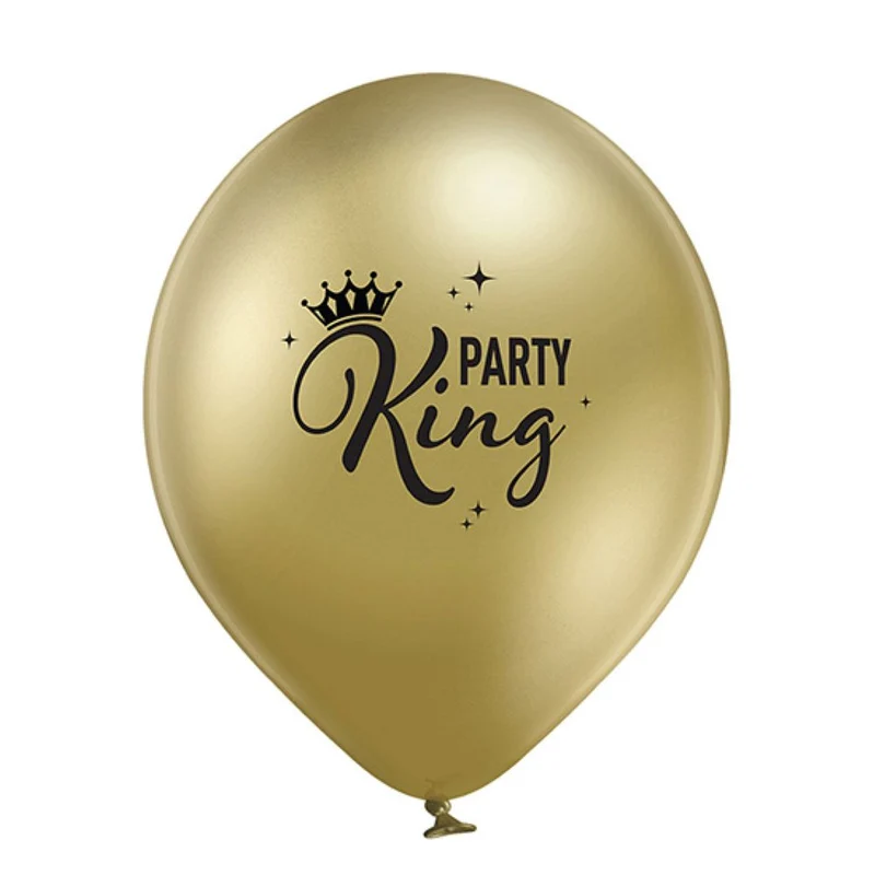 Luftballon Ø30cm "Party King" | 6 Stk.