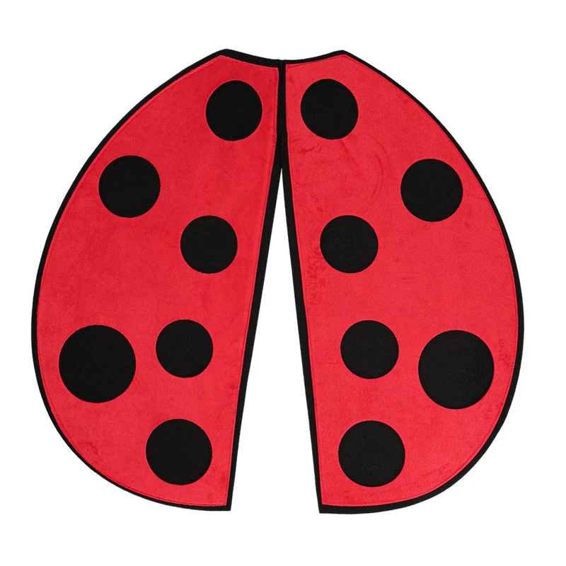 Kostüm-Set "Ladybug" 3-tlg. | Schwarz Rot - Diadem, Flügel und Brille