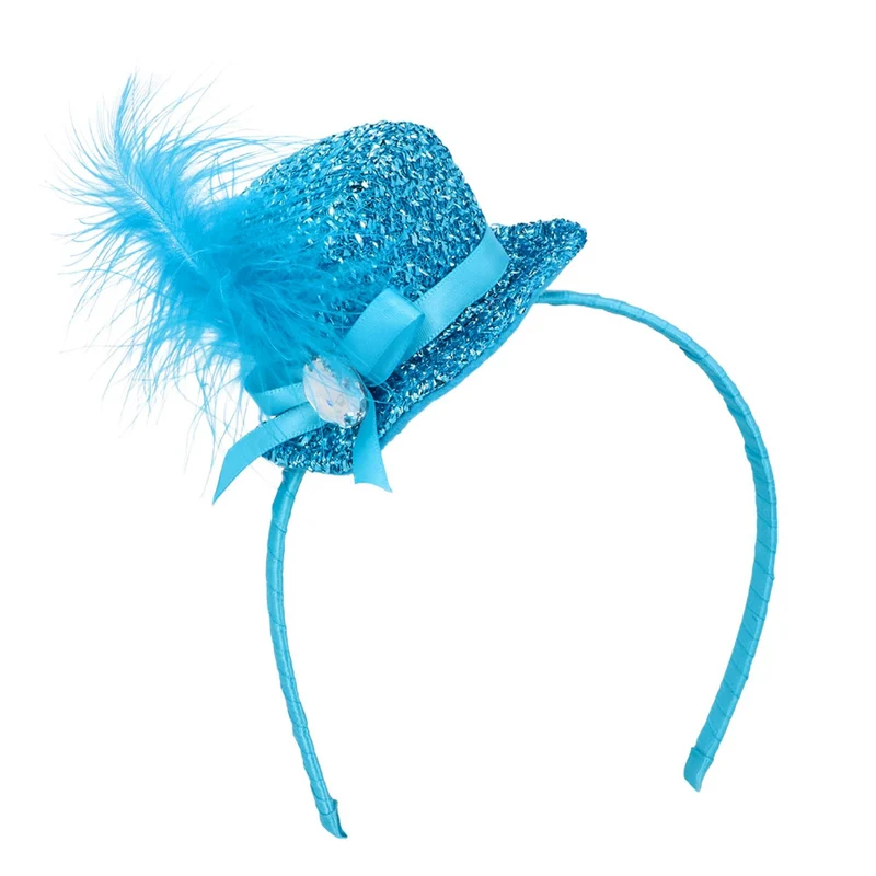 Haarreif mit Glitzer Mini-Hut | Farbvarianten