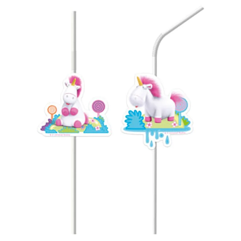 Strohhalm PVC Fluffy 6Stk.