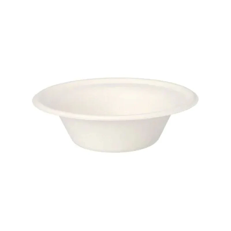 Zuckerrohr Schalen "pure" weiss | 12 Stück 380 ml Ø 15,5x4,6 cm