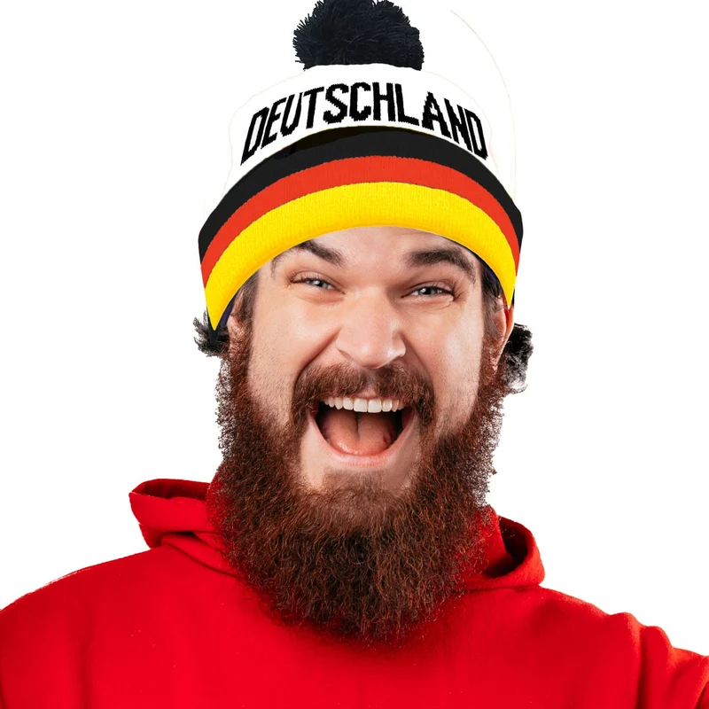 Deutschland Fan Artikel | Mütze mit Bommel