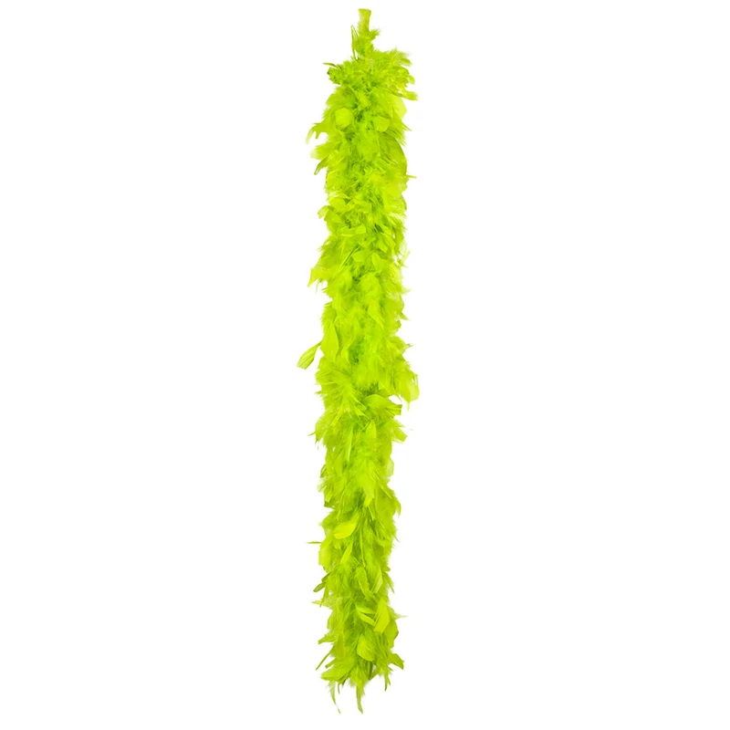 Federboa Unifarben 180 cm - 50g | Limonengrün
