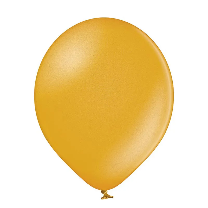 25 Stk. Luftballon Uni Metallic Ø 12cm | Gold