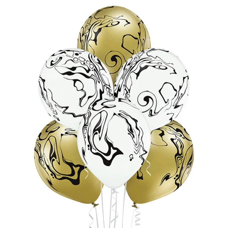 Luftballon Ø30cm "Marble" | 6 Stk.