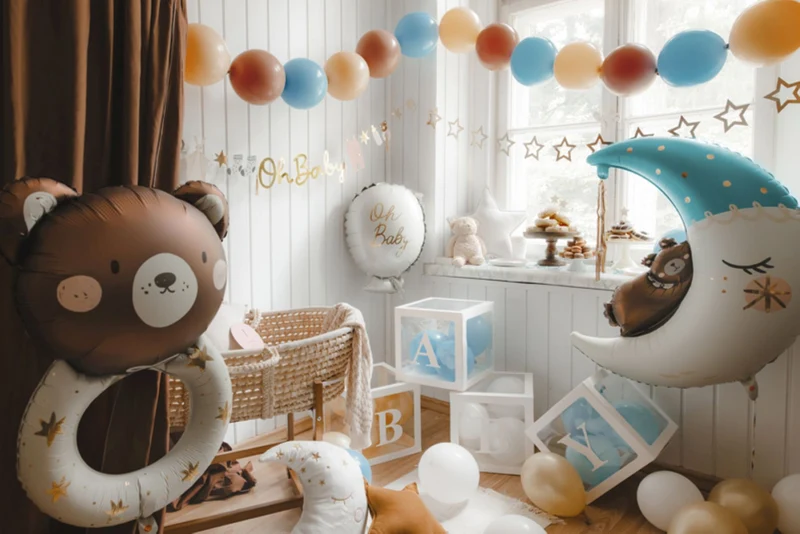 Shape Folienballon "Teddybär Rassel" | 61 x 88 cm