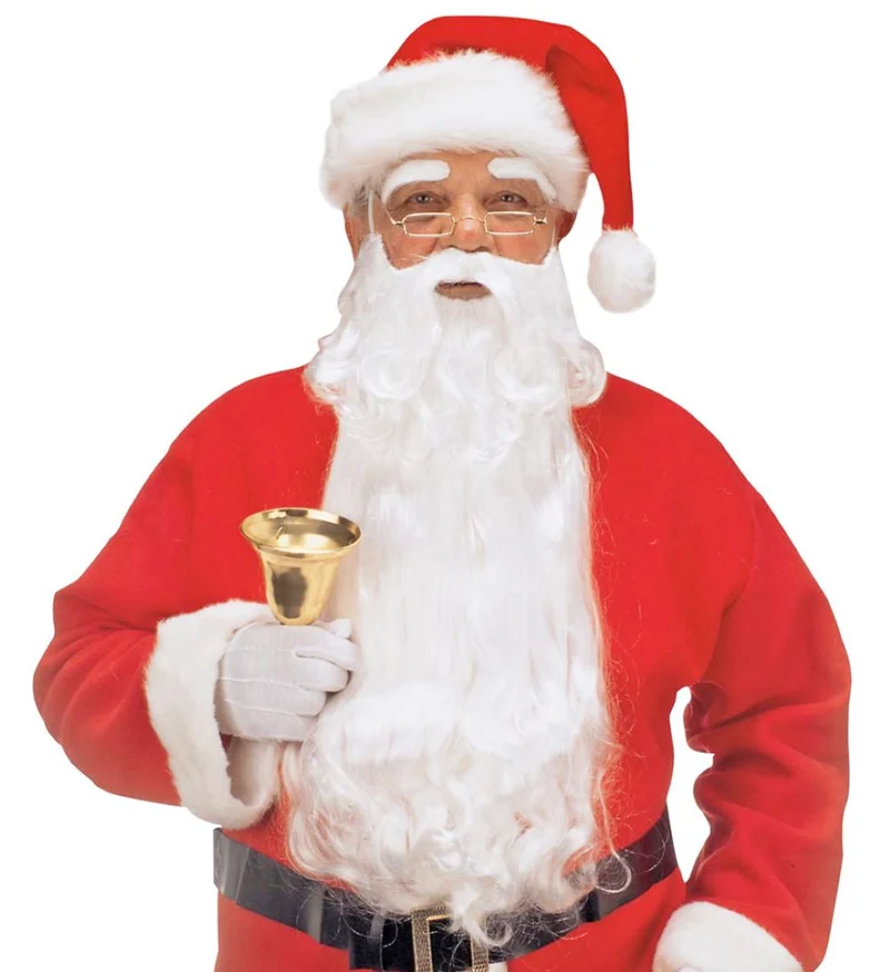 Weihnachtsmann Christkind Glocke aus Metall 13360 | Schwarz Gold - 11 cm