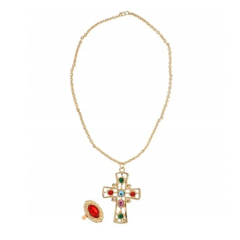 König Set | Halskette mit Kreuz und Ring
