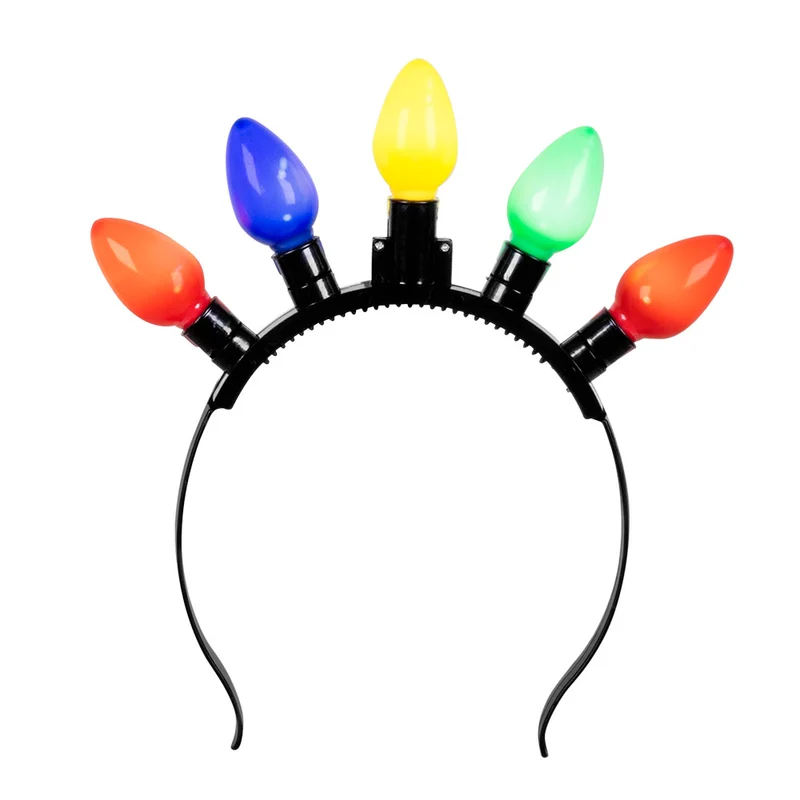 LED Diadem "Lichterkette" 3 Modi | Bunt
