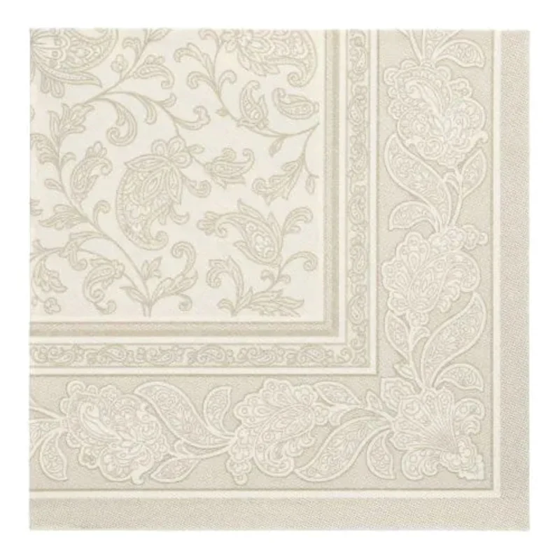 Servietten RC "Ornaments" 40x40cm/50Stk. | Champagner