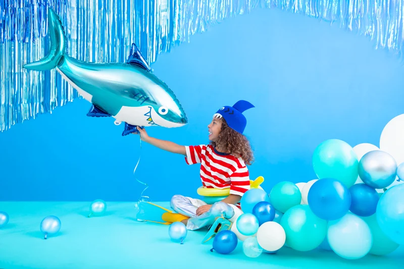 50 Stk. Luftballon Ø30cm "Uni Glossy" | Blau