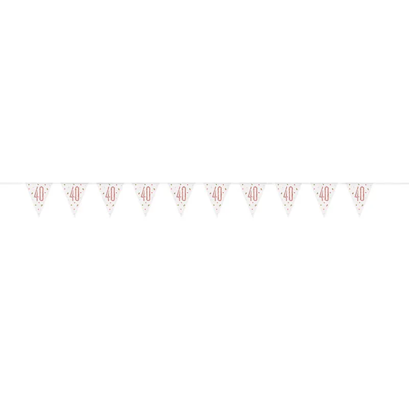 Wimpelkette HB Glitz 274cm Rosegold #40